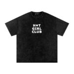 Hot Girl Club Washed Oversized T-Shirt