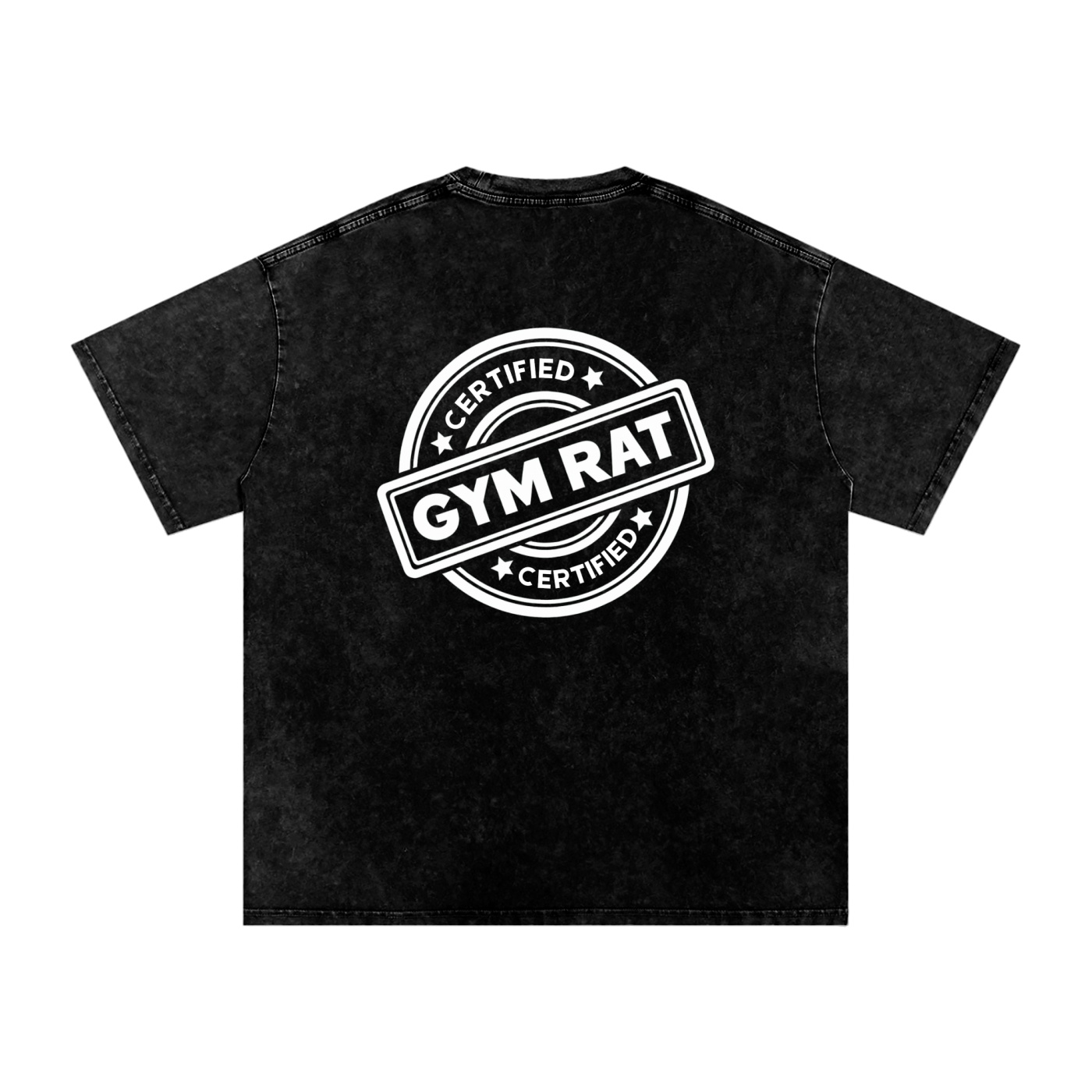 https://ajmall-vc-public-bucket.oss-us-west-1.aliyuncs.com/hugepod/material/custom_printing/8f59490e74b64c65b914a85c0355eb0f.png Certified GymRat Washed Oversized T-Shirt - Image 1