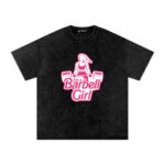 Barbell Girl Washed Oversized T-Shirt