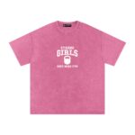 Strong Girls Have More Fun Black & White Washed Oversized T-Shirt - Image 3
