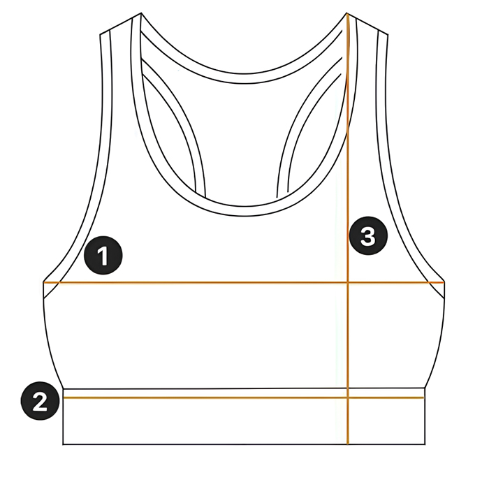 Yoga Bra Measurement Guide