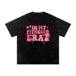 In My Fitness Era Double Print Washed Oversized T-Shirt - Image 2