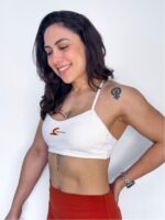 Elas Treinam | Strappy Open Back Top Branco - Image 3