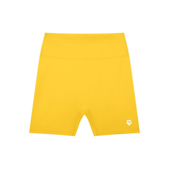 White Basic High-Waisted Shorts