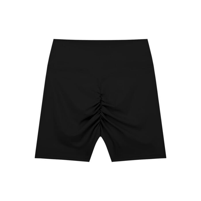 Grey Basic High-Waisted Shorts