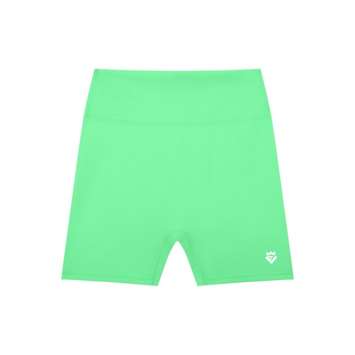 White Basic High-Waisted Shorts