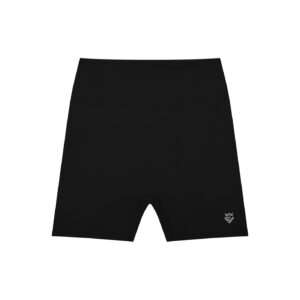 Grey Basic High-Waisted Shorts