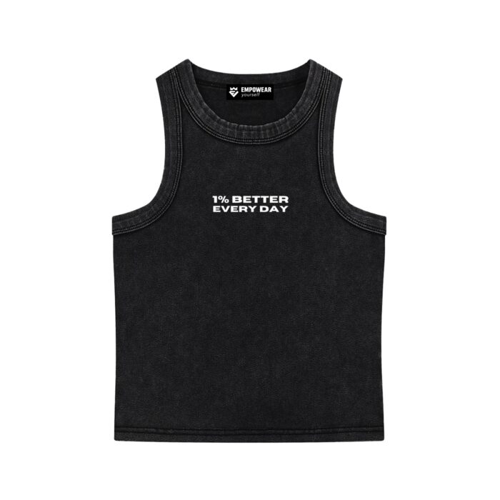 1% Better Every Day Washed Tank Top