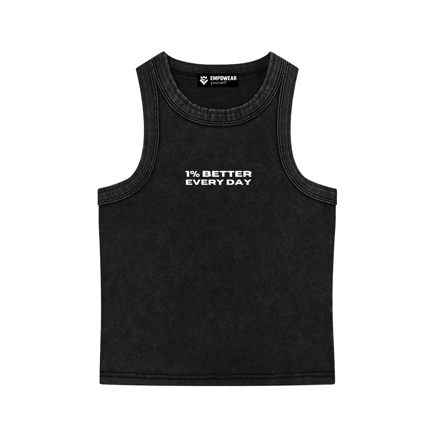 https://ajmall-vc-public-bucket.oss-us-west-1.aliyuncs.com/hugepod/material/custom_printing/e1677503ccc841028678adf05af0ee87.png 1% Better Every Day Washed Tank Top - Image 1