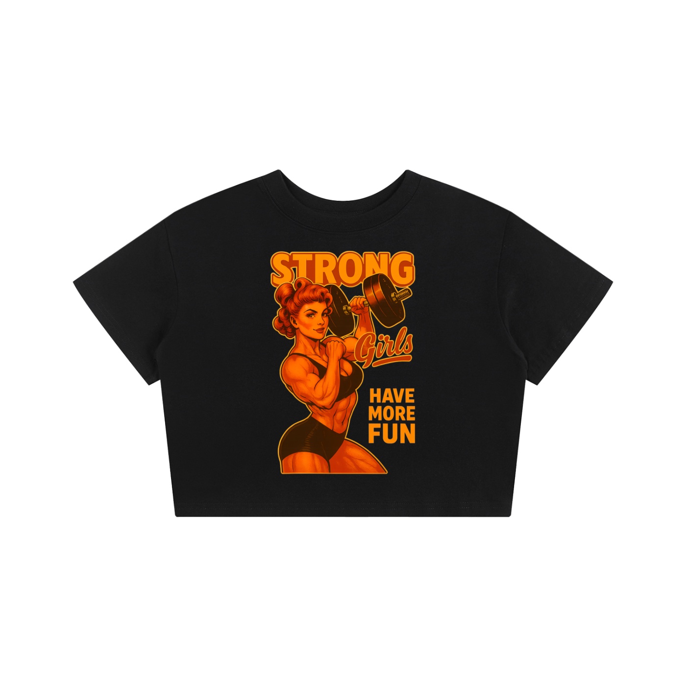 https://ajmall-vc-public-bucket.oss-us-west-1.aliyuncs.com/hugepod/material/custom_printing/ec243b52919645259d41e26f714395ed.png Strong Girls Have+ Fun Baby Tee - Image 1