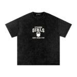 Strong Girls Have More Fun Black & White Washed Oversized T-Shirt