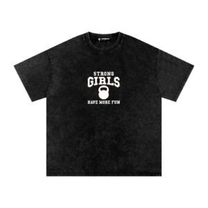 Strong Girls Have More Fun B&W Oversized