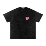 Girls Do Yoga Double Print Washed Oversized T-Shirt