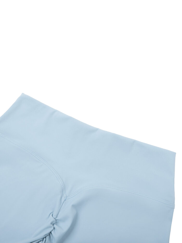 Grey Basic High-Waisted Shorts