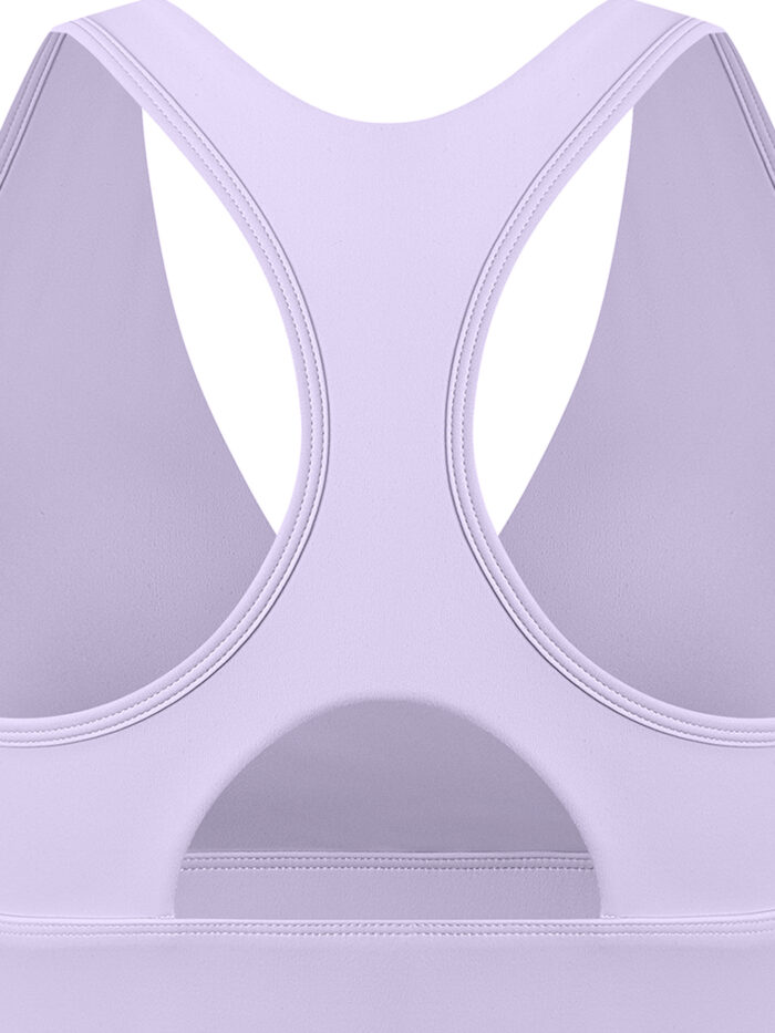 Crossover V-Neck Sports Bra White Crossover V-Neck Sports Bra White