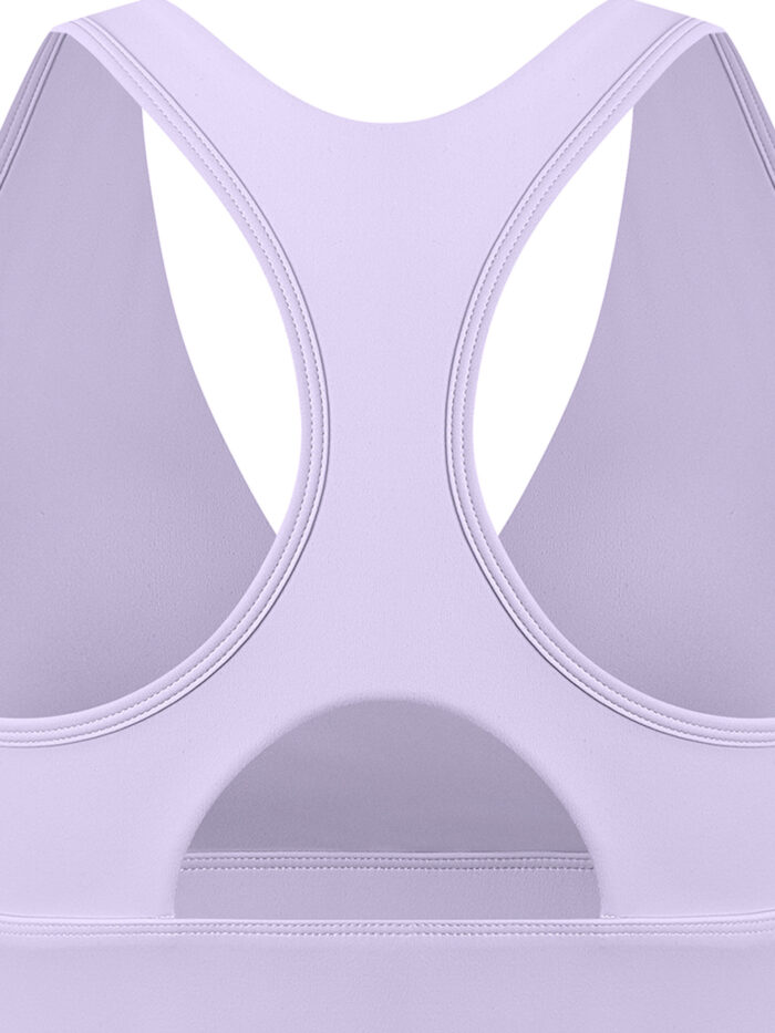 Crossover V-Neck Sports Bra White - Image 6