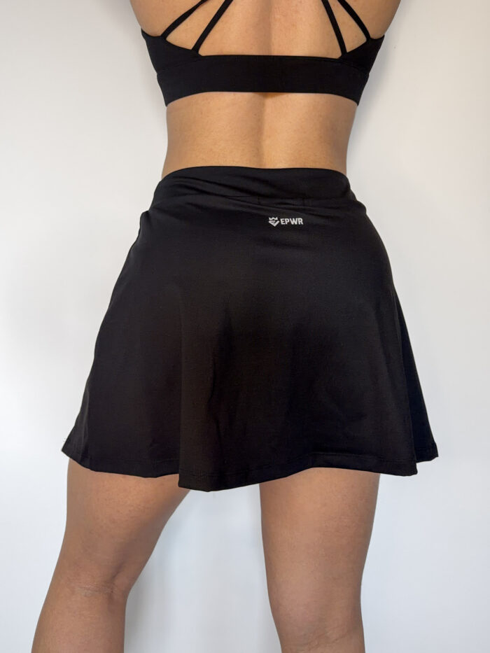 High-Waist Pocketed Short Skirt