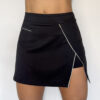 High-Waist Pocketed Short Skirt