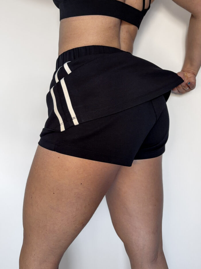 Diamond Taped Performance Short Skirt