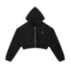 Core Cropped Zip Hoodie