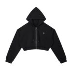 Core Cropped Zip Hoodie - Image 2