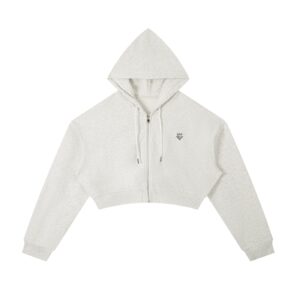 Core Cropped Zip Hoodie