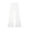 High-Waisted Flare Leggings White