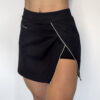 High-Waist Pocketed Short Skirt
