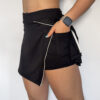 High-Waist Pocketed Short Skirt