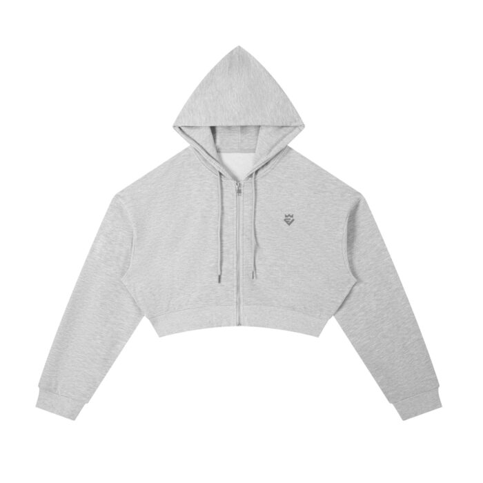 Core Cropped Zip Hoodie