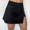 High-Waist Pocketed Short Skirt