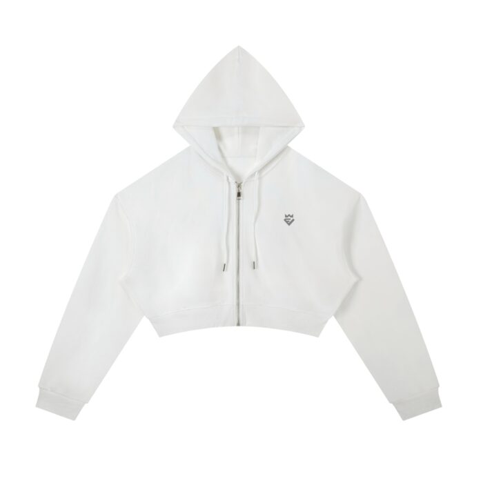 Core Cropped Zip Hoodie