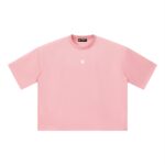 Mesh Boxy Crop T-Shirt Drop Shoulder - Image 3
