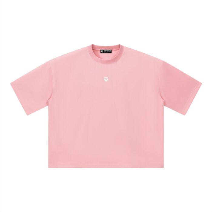 Mesh Boxy Crop T-Shirt Drop Shoulder