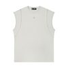 Spliced Panel Muscle Tank Top Loose Fit