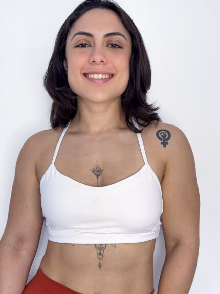 Strappy Open Back Sports Bra