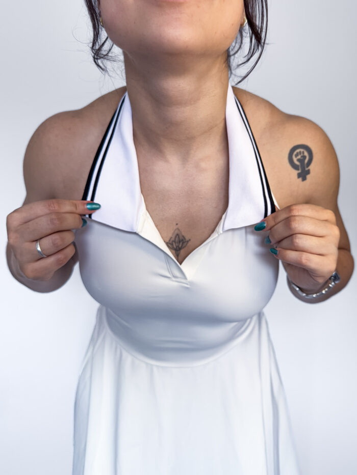 Halter Collar A-Line Tennis Dress