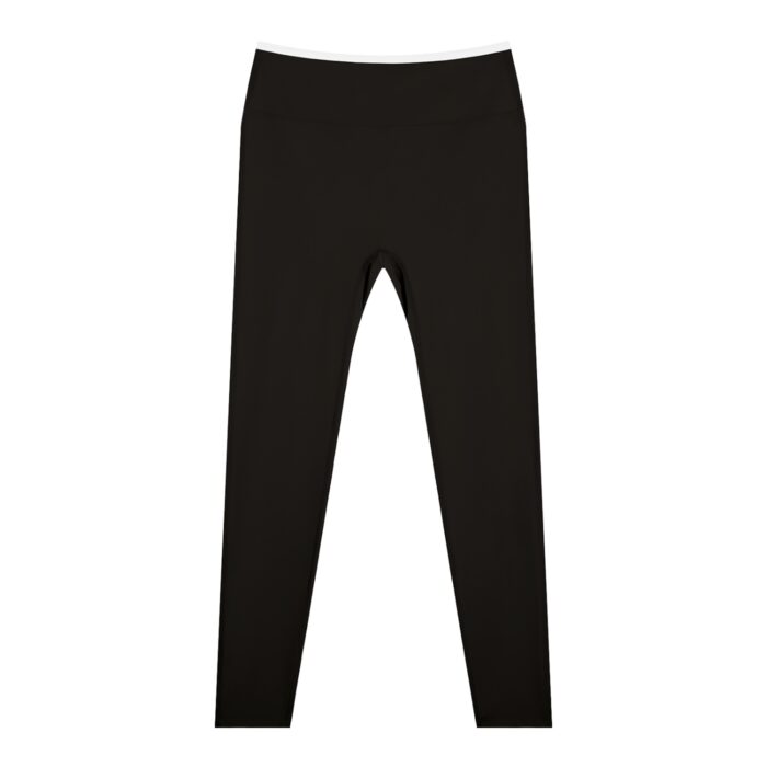 Contrast Waistband Scrunch Leggings