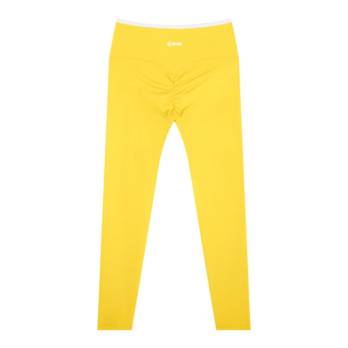 Contrast Waistband Scrunch Leggings