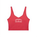 V-Neck Longline Sports Bra | University of Bad Bitches - Image 31