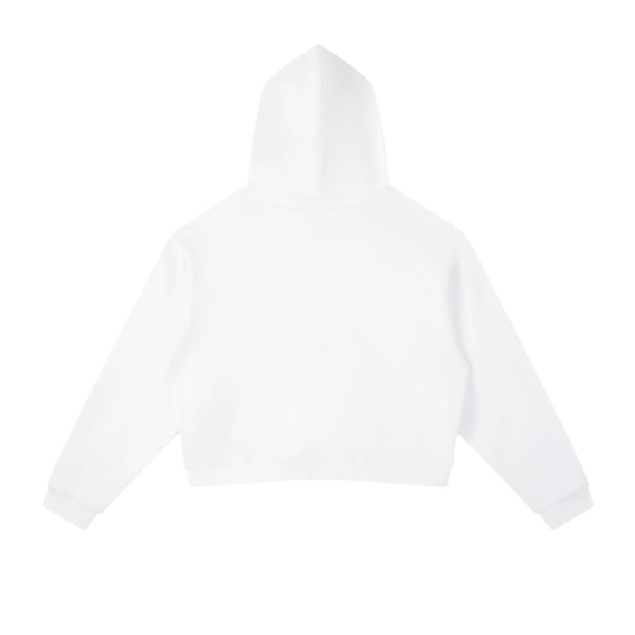 EPWR Striped Cropped Hoodie White
