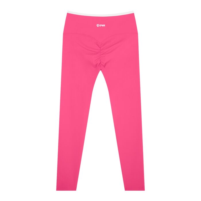 Contrast Waistband Scrunch Leggings