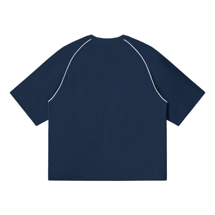 Color Block Raglan T-Shirt Loose Fit