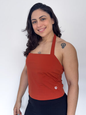 Halter Neck Crop Tank Top
