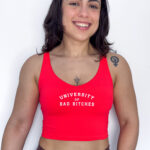 V-Neck Longline Sports Bra | University of Bad Bitches