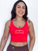 V-Neck Longline Sports Bra | University of Bad Bitches