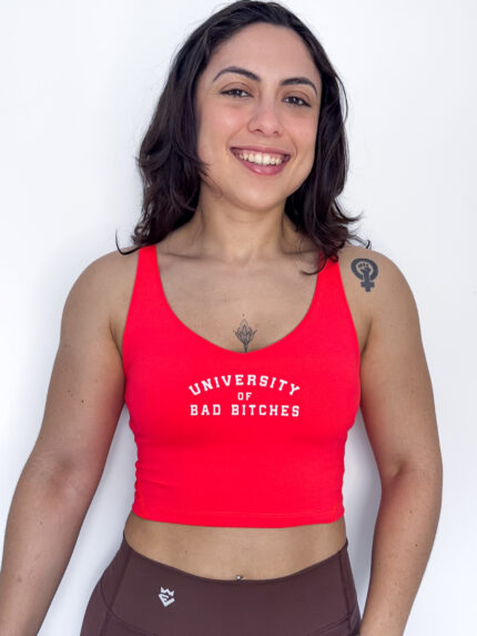 V-Neck Longline Sports Bra | University of Bad Bitches