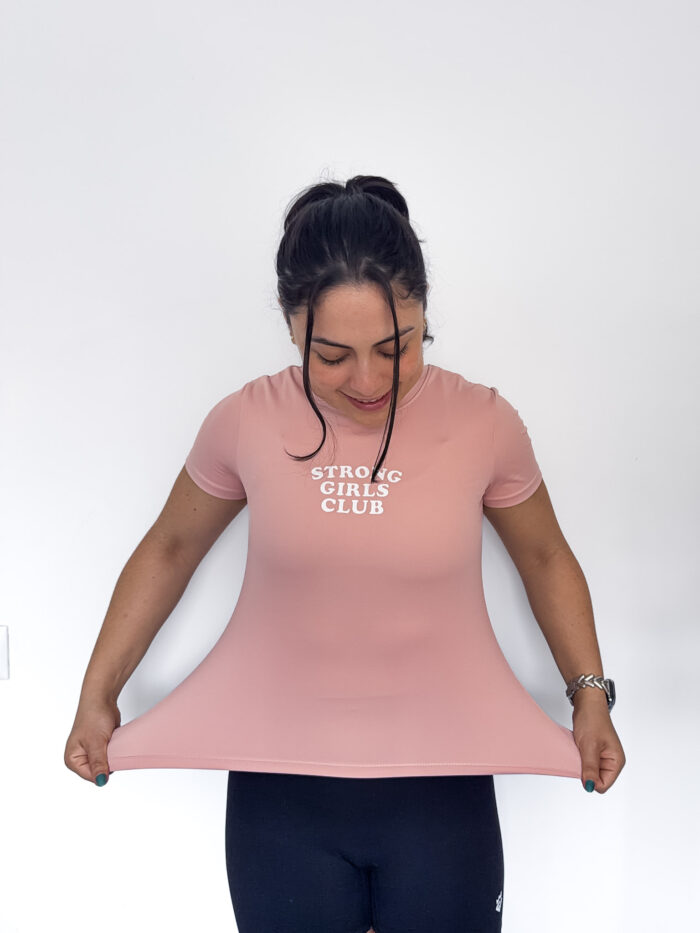 Strong Girls Club Slim Fit Performance Crop T-Shirt