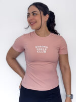 Strong Girls Club Slim Fit Performance Crop T-Shirt