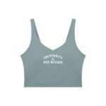 V-Neck Longline Sports Bra | University of Bad Bitches - Image 9